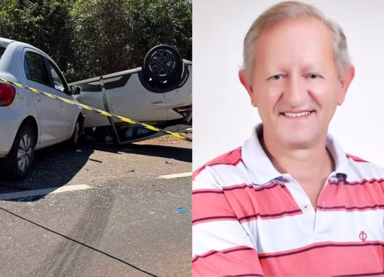 Delegado aposentado Roberto José Medeiros morreu após colisão entre dois carros na BR-158 - Foto: 24H MS