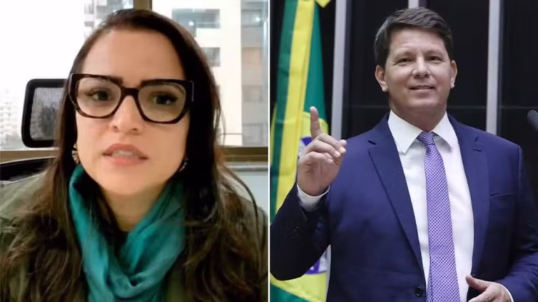 Mario Frias e Karina Gama estão entre os alvos da operação que investiga recursos para o filme Dark Horse - Foto: Reprodução e Câmara dos Deputados