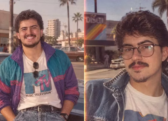 Trend transforma fotos atuais em retratos com estética inspirada nos anos 80 - Foto: Arte/TechTudo