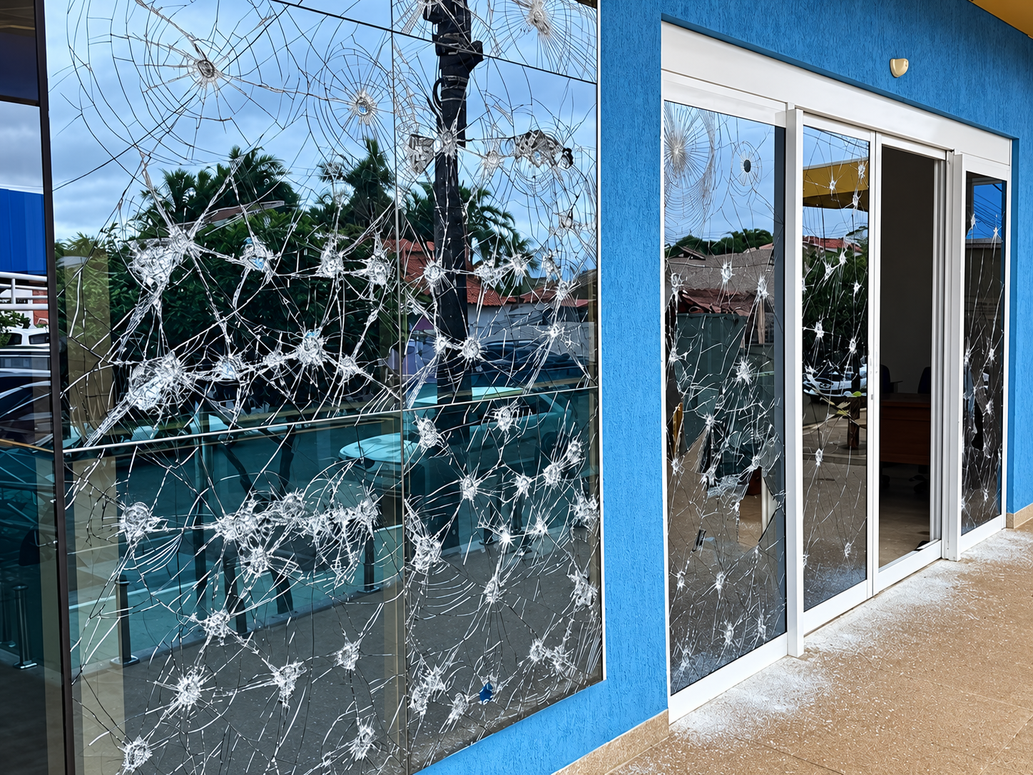 Homem é preso após depredar fachada da Câmara de Costa Rica
