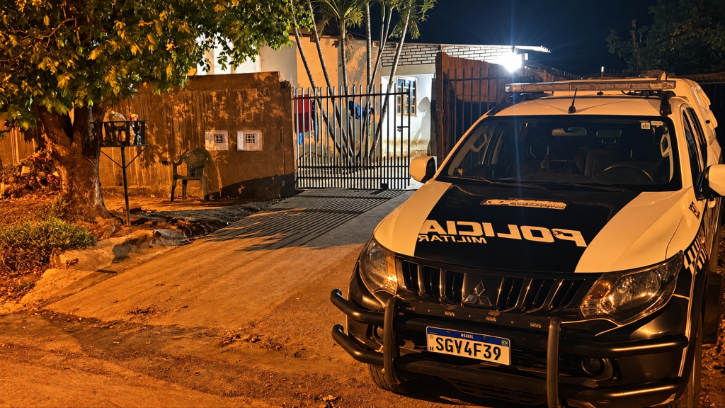 Polícia recolheu cerca de 12 cápsulas após morador ser morto a tiros dentro de casa em Sidrolândia - Foto: Divulgação/PM