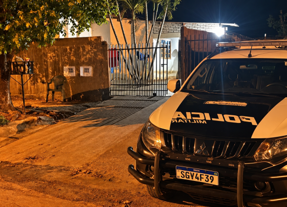 Polícia recolheu cerca de 12 cápsulas após morador ser morto a tiros dentro de casa em Sidrolândia - Foto: Divulgação/PM