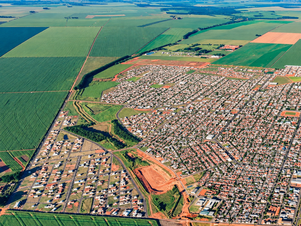 Chapadão do Sul completa 39 anos nesta sexta-feira com destaque no agronegócio e nos indicadores sociais - Foto: Voando por Chapadão