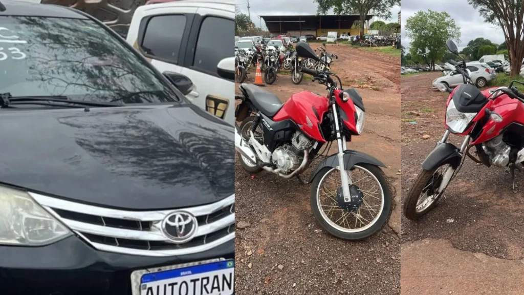 Detran-MS realiza leilão com 95 motocicletas e 13 carros aptos à circulação - Foto: Divulgação
