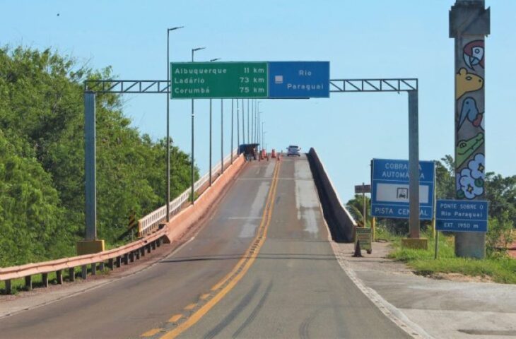 Ponte sobre o Rio Paraguai será interditada para obras em Corumbá