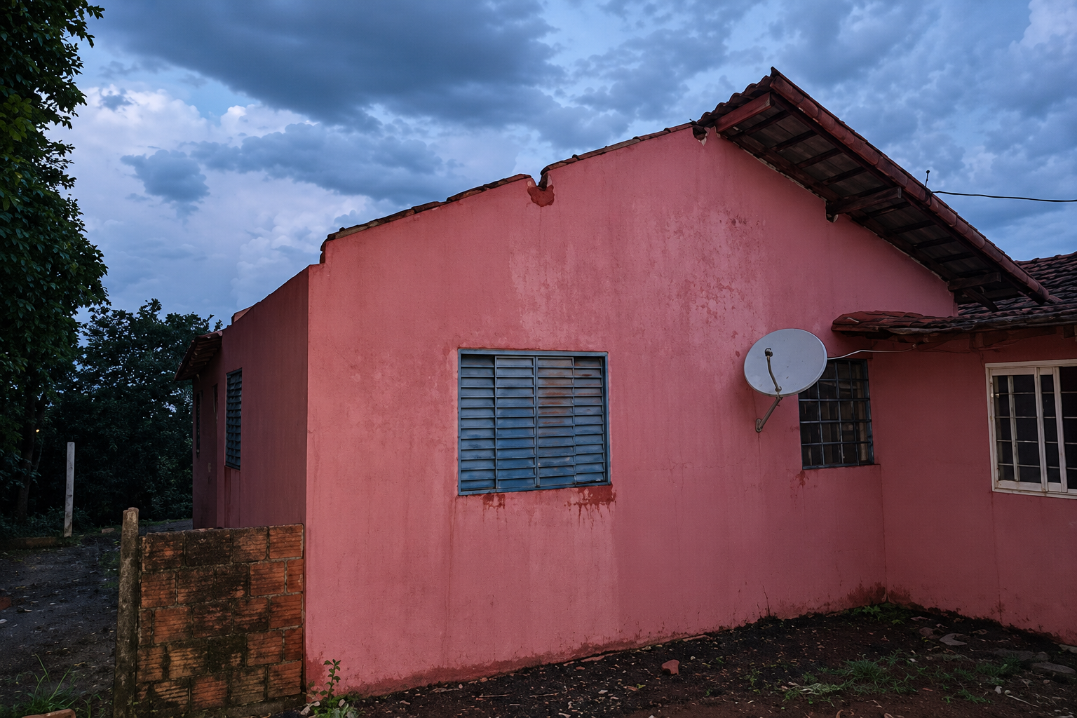 Temporal destelha casas e causa estragos em Ivinhema