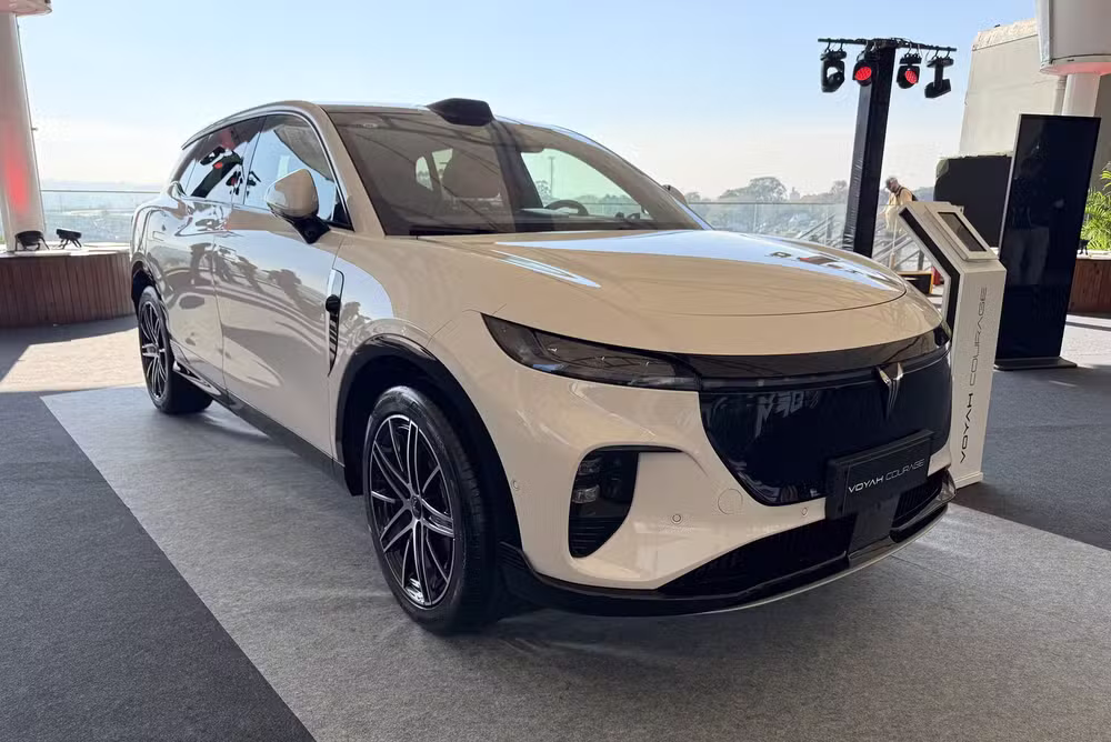 DFM Voyah Courage é um dos modelos da marca apresentado no Festival Interlagos 2026 — Foto: André Paixão/Autoesporte