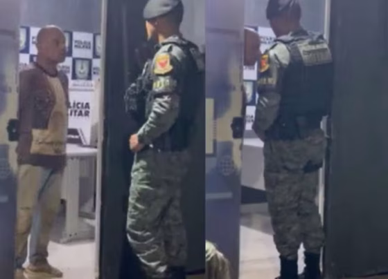 Policial penal foi preso após ser suspeito de atirar contra homem em situação de rua em Cuiabá - Foto: Reprodução