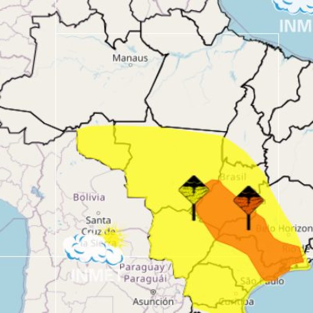 Previsão do tempo: Sudeste e Centro-Oeste recebem alerta de chuvas fortes